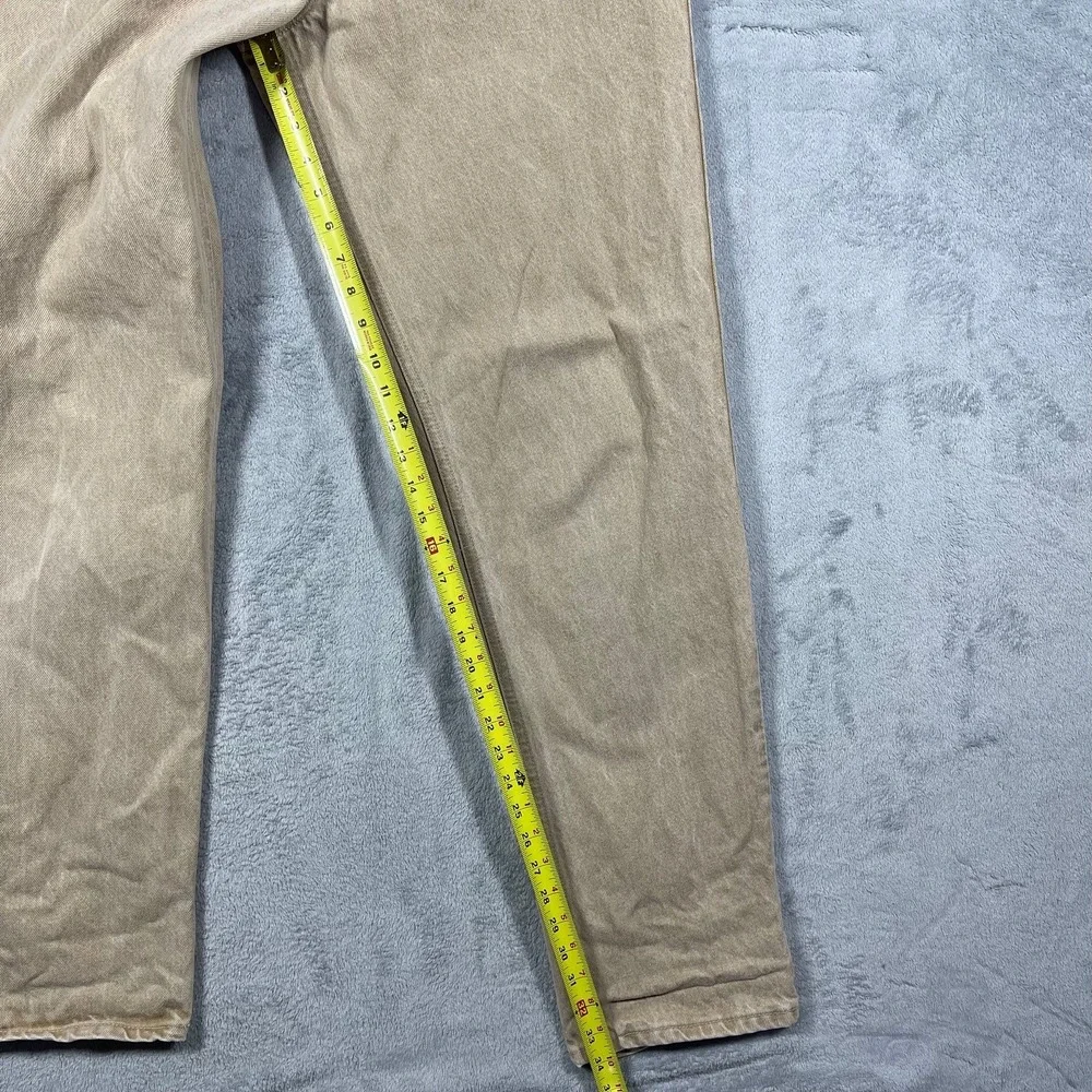 Calvin Klein Sport Jeans Mens 36(33x34) Tan VTG Union Made USA 100% Cotton Denim
